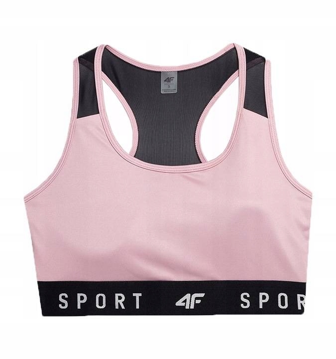 Biustonosz sportowy 4F 4FSS23-USBAF051 róż Płeć kobieta