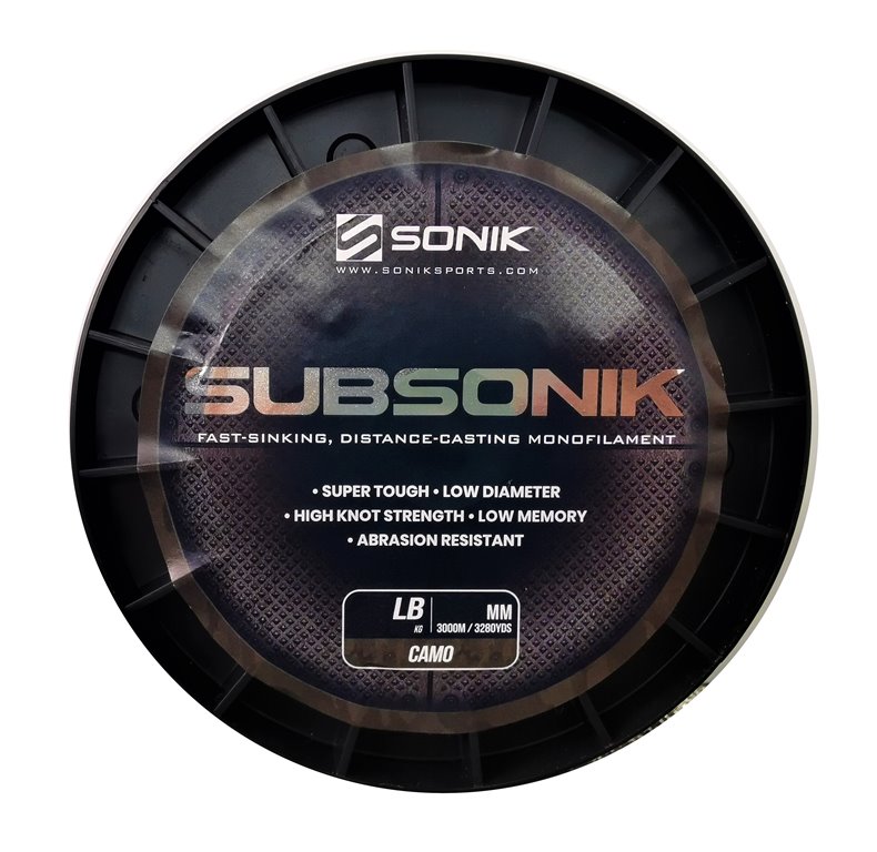 Sonik: Vlasec Subsonik Camo 0,31mm 15lb 3000m