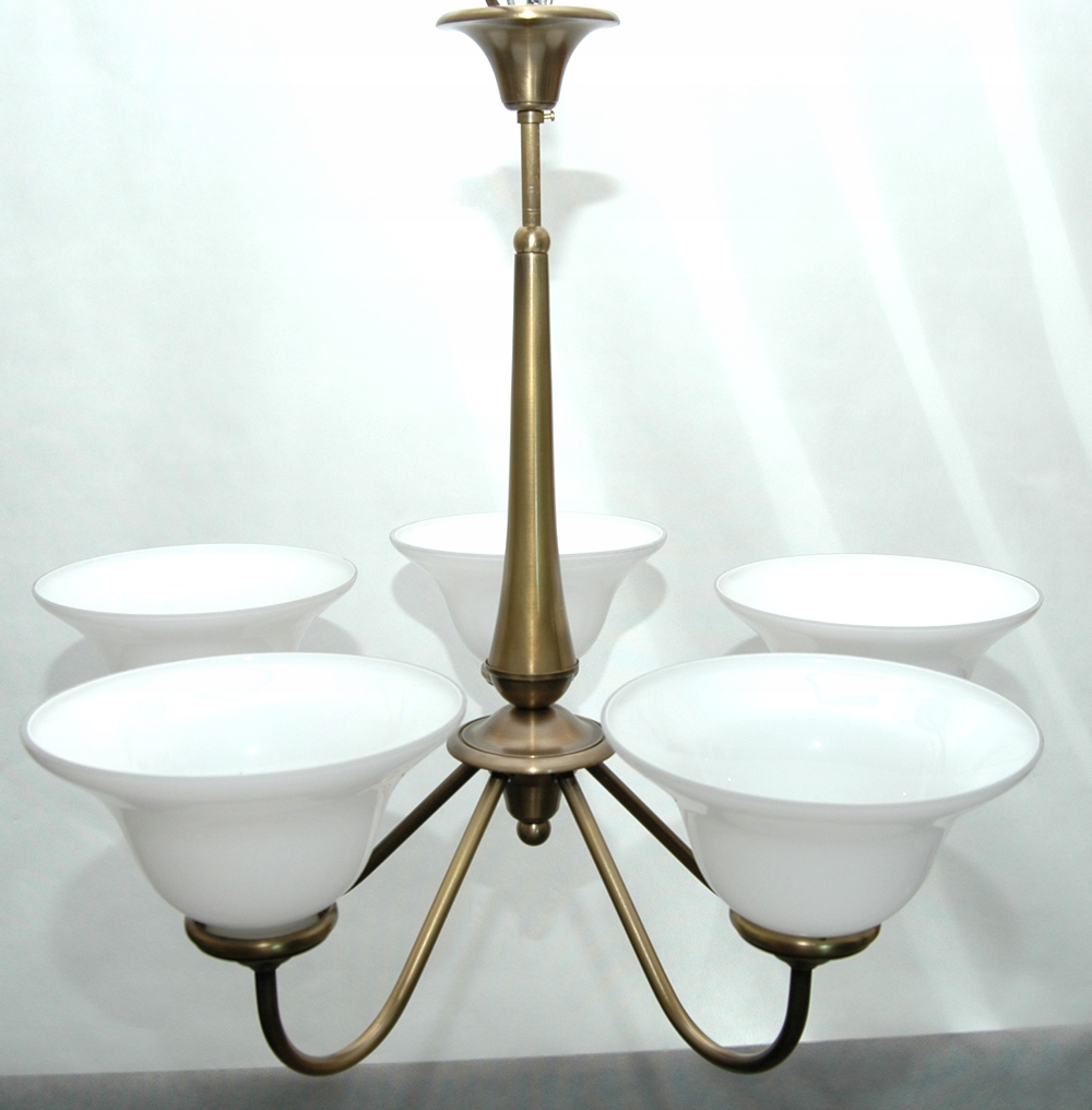 Mosadzný luster, závesná mosadzná lampa