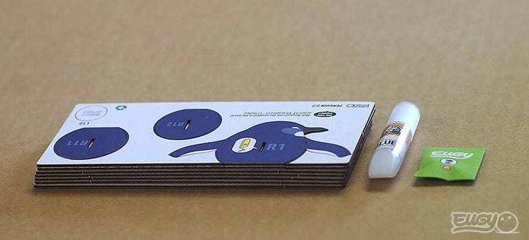 Pingwin Eugy. Eko Układanka Puzzle 3D Liczba elementów 25