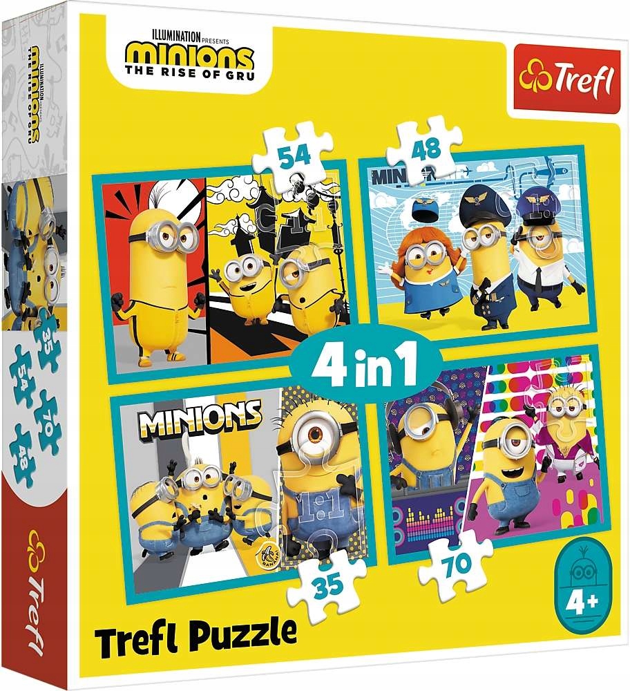 

Minions Puzzle 4W1 Wesoły Świat Minionków 207 El.