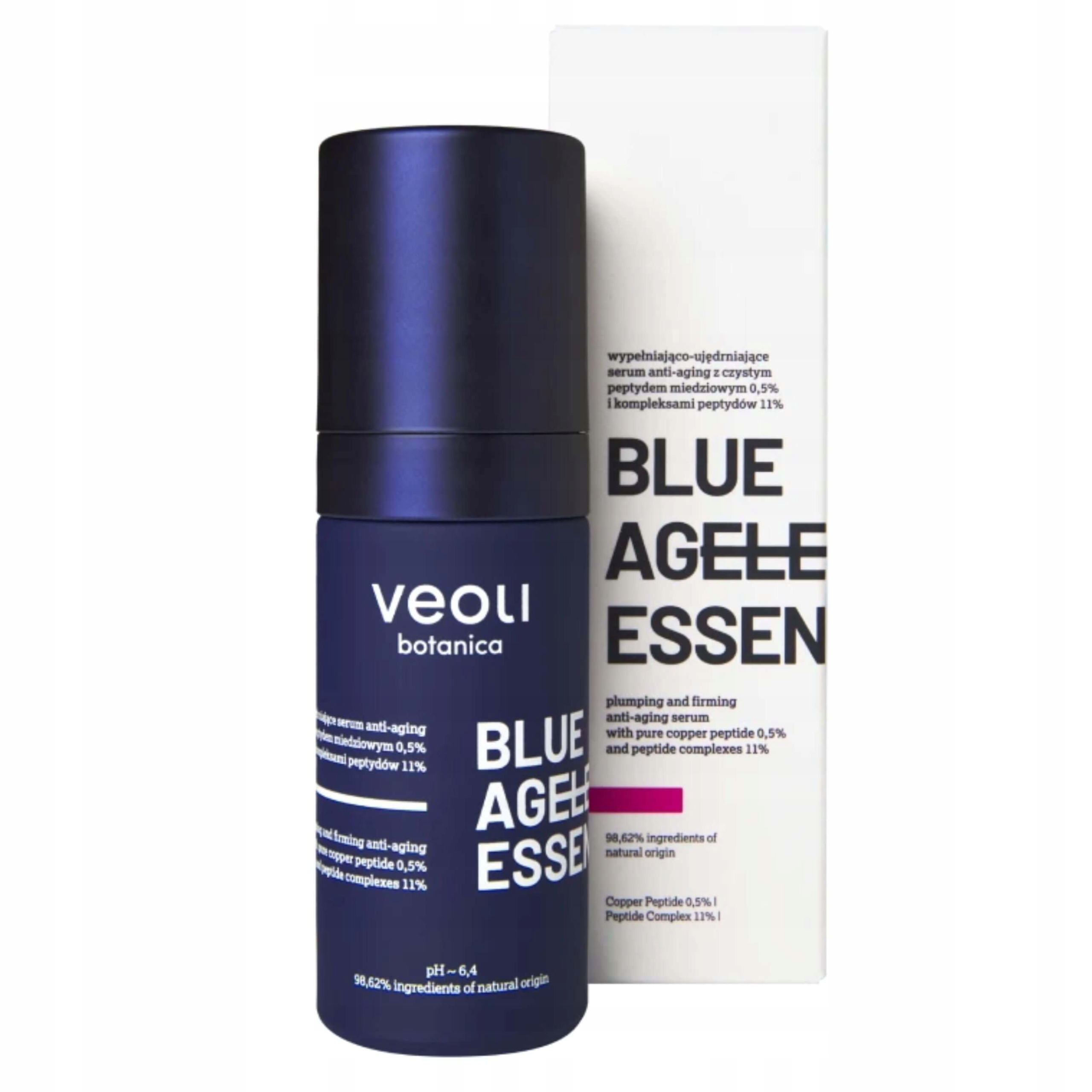 Zpevňující sérum proti stárnutí 30 ml Blue Ageless Essence Veoli Botanica