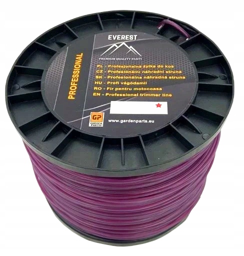 Žací struna Everest Professional 2,7 mm x 248 m – hvězda
