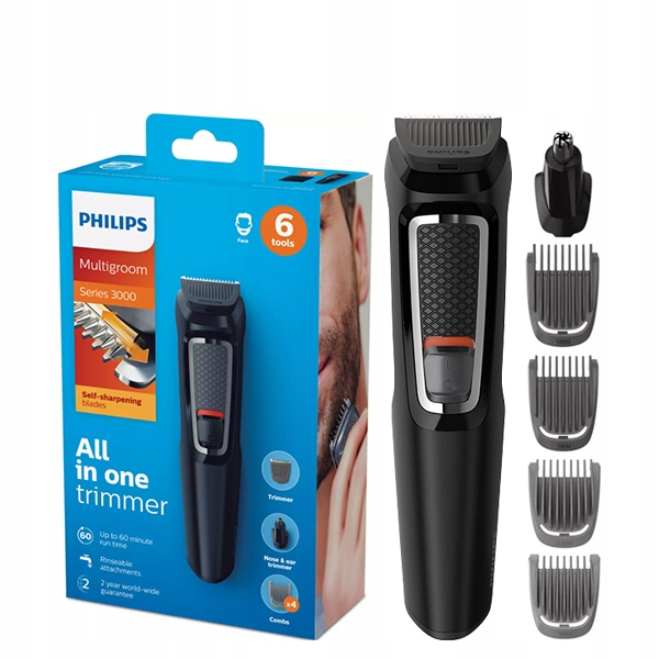 PHILIPS MASZYNKA DO WŁOSÓW MG3715/14 TRYMER BRODY