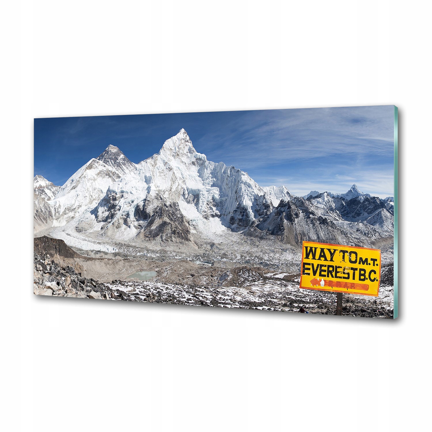 Dekoračný panel sklo Hora Everest 120x60 cm Lepidlo