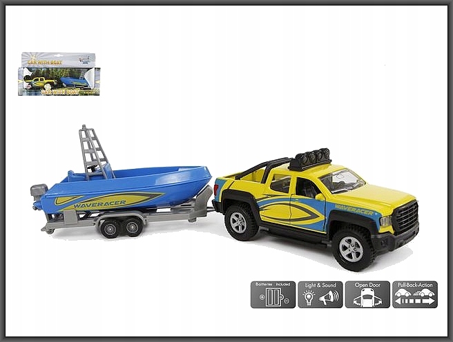 

Auto Pick-up Metal Napęd Światło/dźwięk Z Łodzią