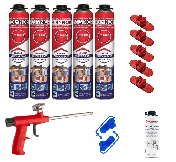 Polynor 14 prvků izolace stříkací pěna pur