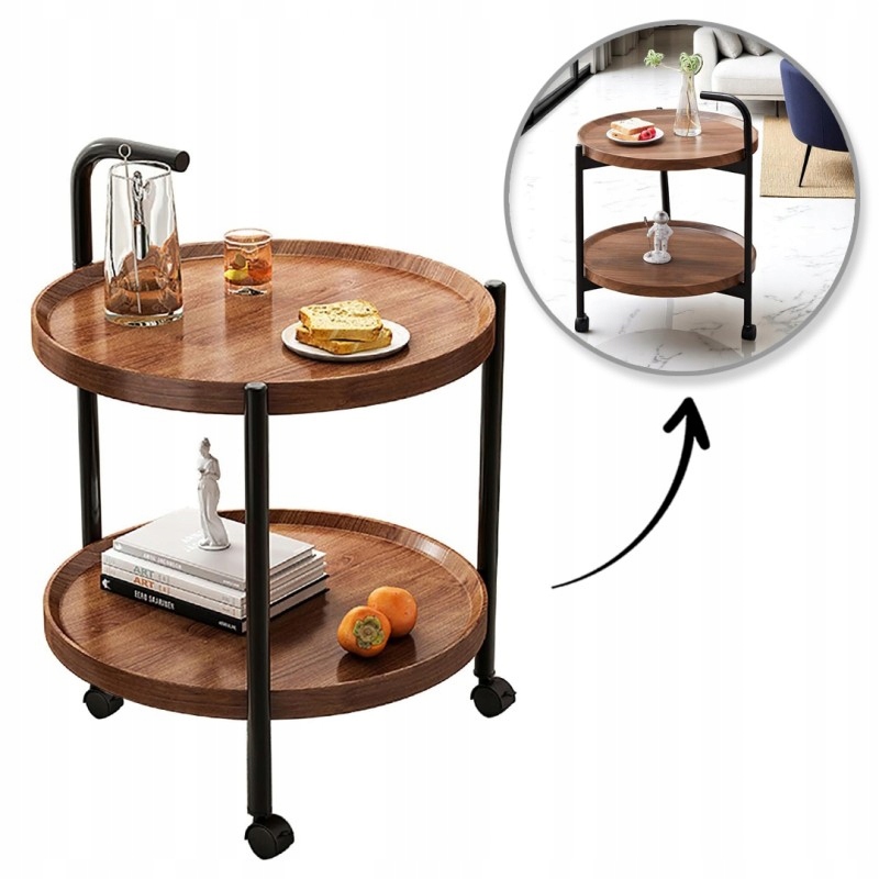 Konferenčný stolík 50x50x64 cm mobilný STL22