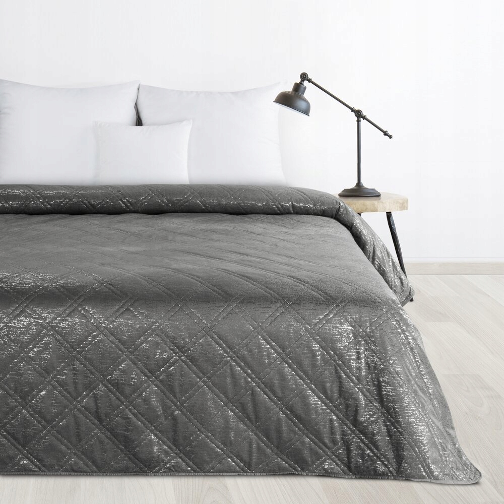 Dekorativní přehoz Luiz 200x220 Design 91 Eurofirany ocelový vzor káro