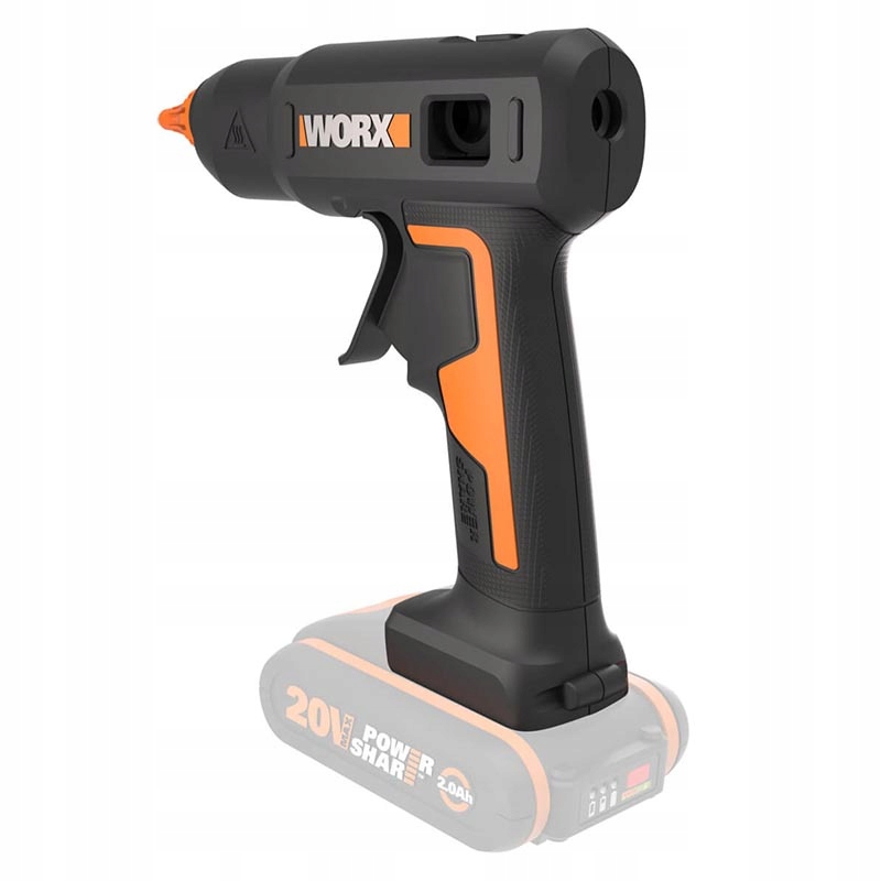 Pistolet do kleju akumulatorowy Worx WX045.9 20V Li-Ion body Kod producenta WX045.9