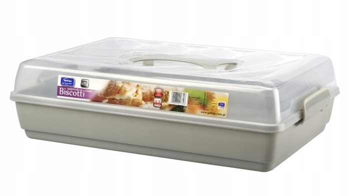 

Pojemnik Biscotti Na Ciasto Szary 40x33CM Galicja