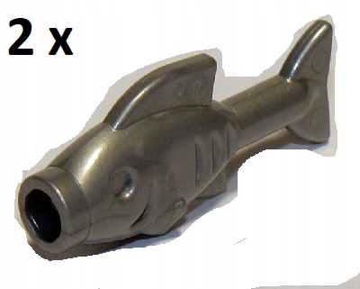 

Lego Flat Silver Fish Ryba 64648 2 szt