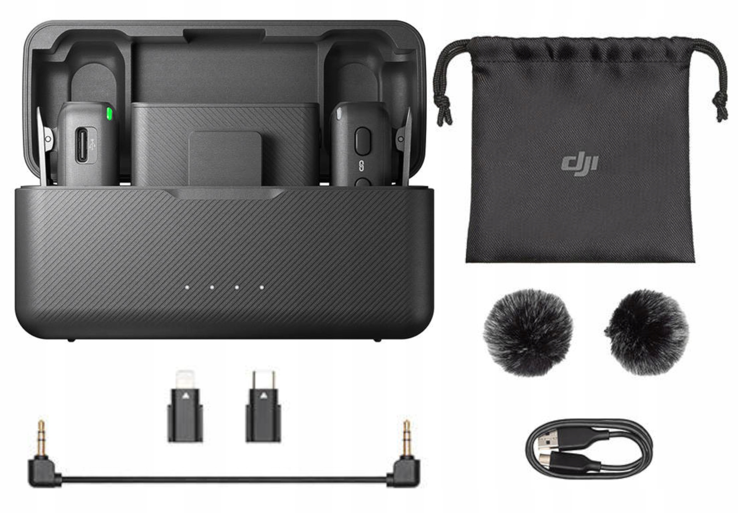 

Dji MIC 2x Tx Rx Usb-c/jack 3.5/LIGHTNING Etui