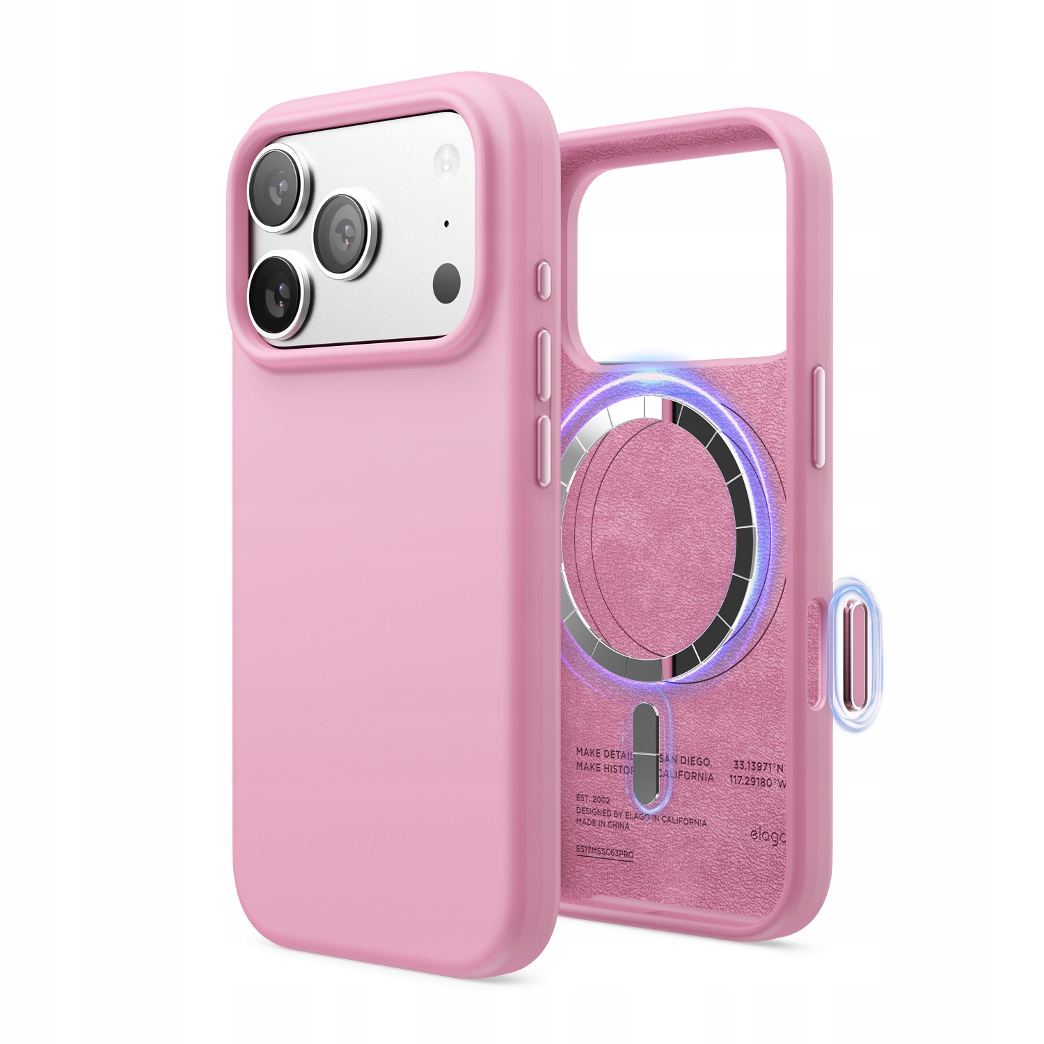 Silikonové Pouzdro Elago pro iPhone 17 Pro s MagSafe Pink