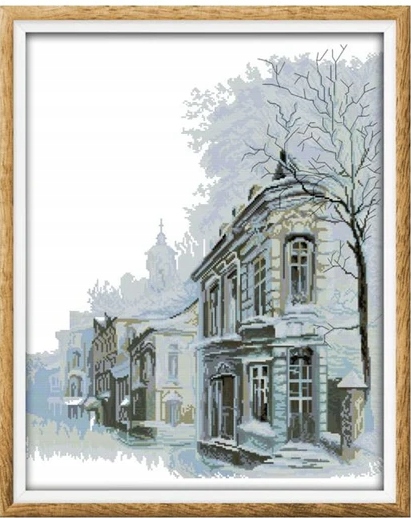 Křížková výšivka počítaná sada (kanva, mulina)