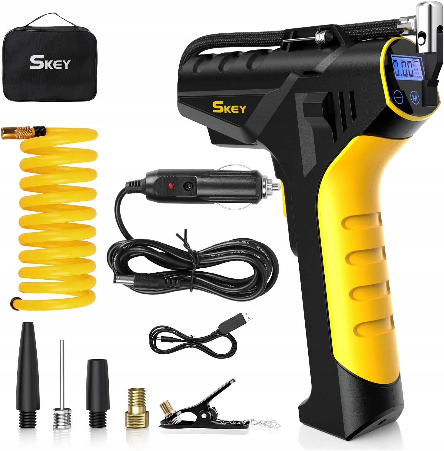 Автомобільний компресор Аку. компресор SKEY 150 PSI