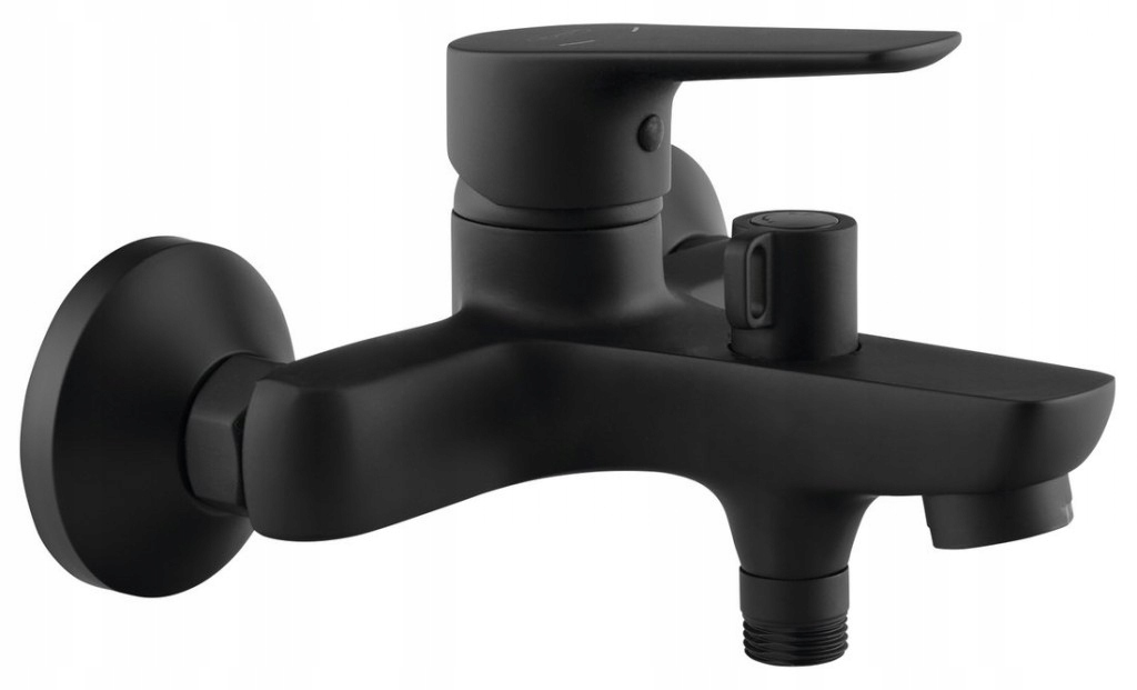 Nástenná vaňová batéria Lotta, čierna matná (LT610B) /sm/