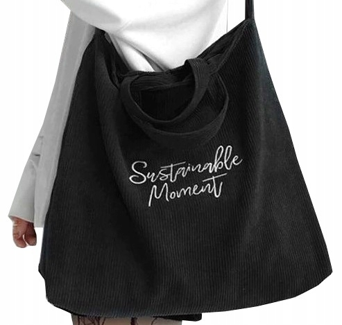 

Shopper Torba Sztruks Worek Pojemna duża Miejska