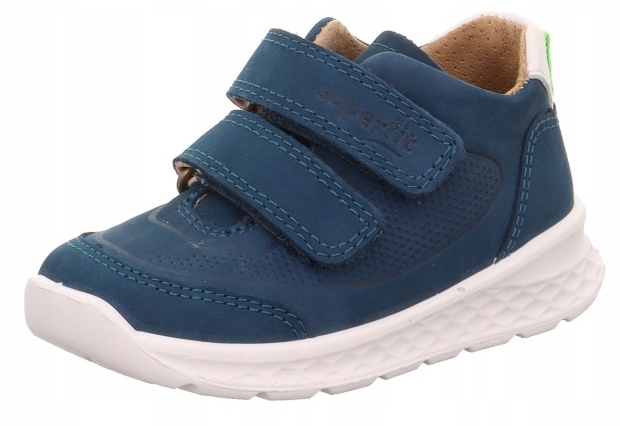 Superfit 1-000379-8000 Grun blau skórzane półbuty, trzewiki Breeze r. 22