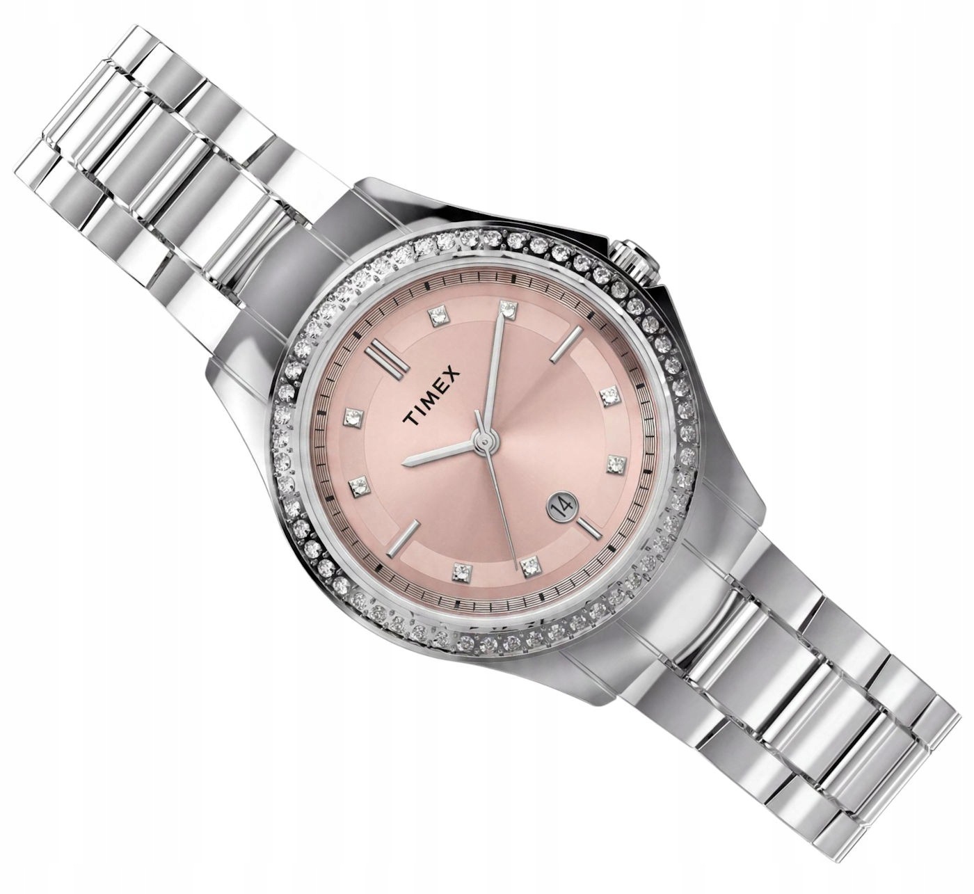 Stříbrné Dámské Klasické Elegantní Hodinky Timex Celine 30 mm TW6A05800