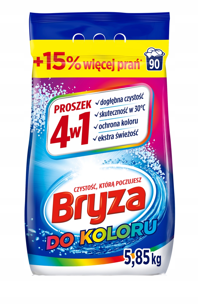 Levně Bryza 4v1 prášek na barvu 5,85 kg 90 praní