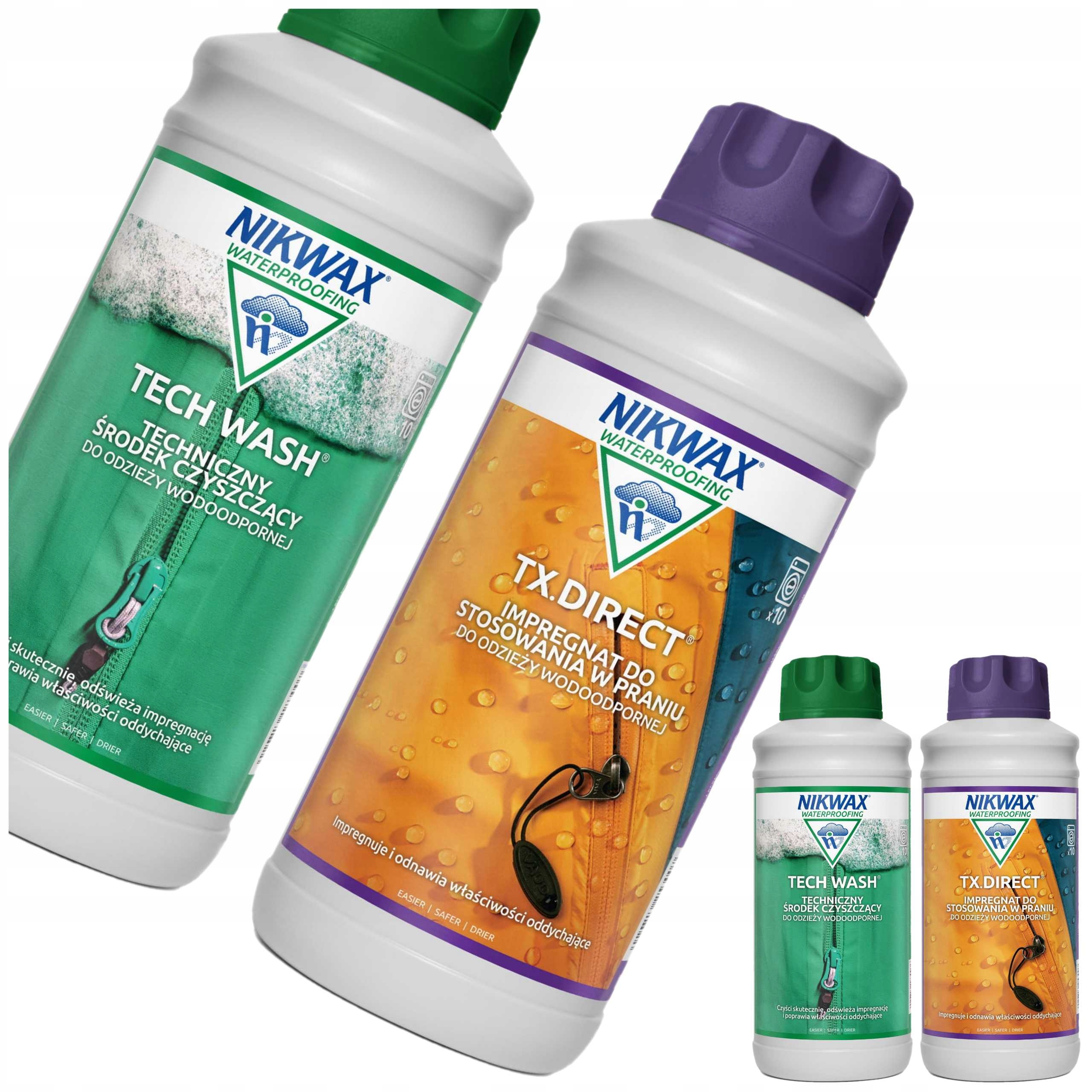 Nikwax Sada TechWash TXDirect Impregnat GoreTex Membran Technické oblečení