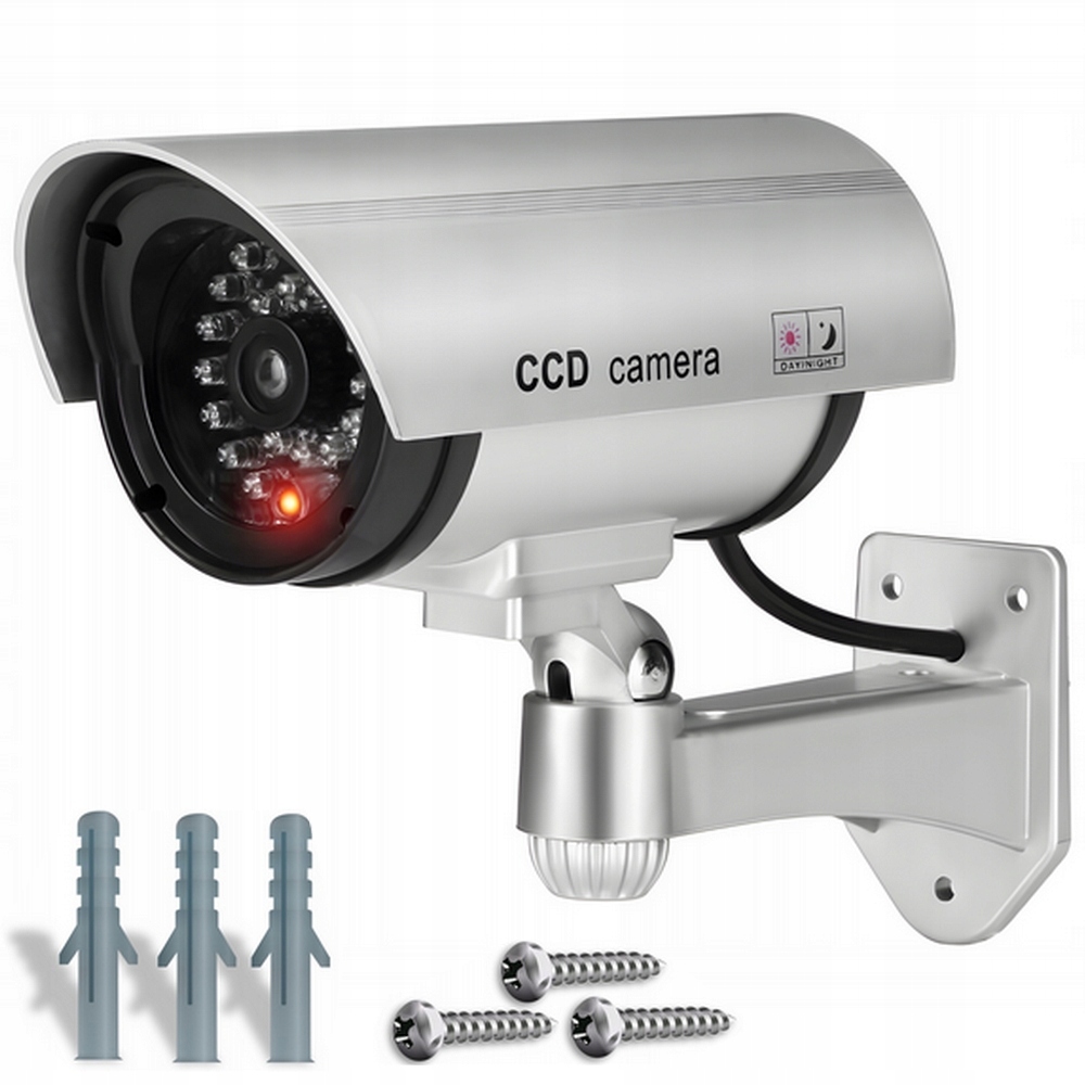 ATRAPA KAMERY IR LED MONITORING KAMERA ZEWNĘTRZNA ŚCIENNA Z DIODĄ MIGAJĄCA Kod producenta 371