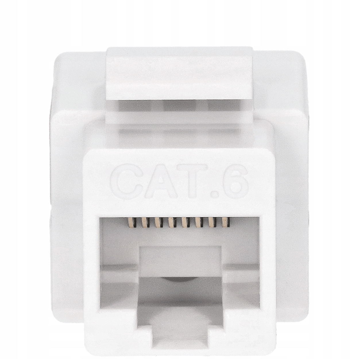 Moduł Keystone Gniazdo LAN RJ-45 KAT.6 biały Marka inna