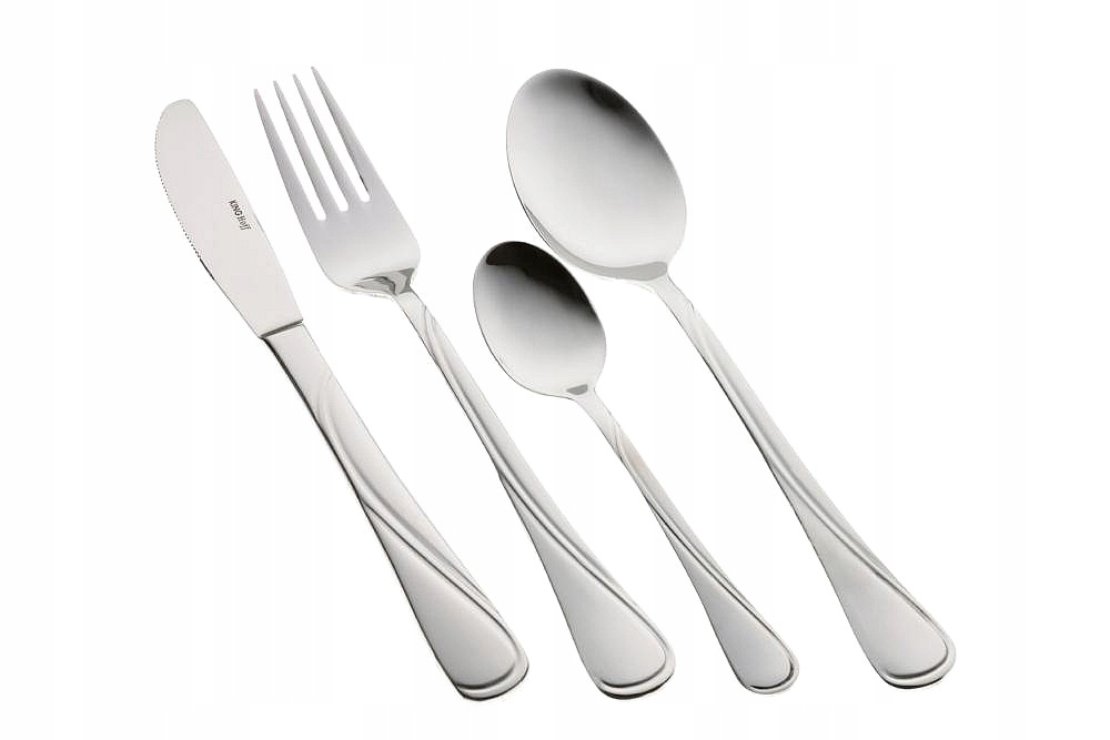 SZTUĆCE 24el / 6 OSÓB STAL POŁYSK JAKOŚĆ 9 WZORÓW Liczba elementów w zestawie 24