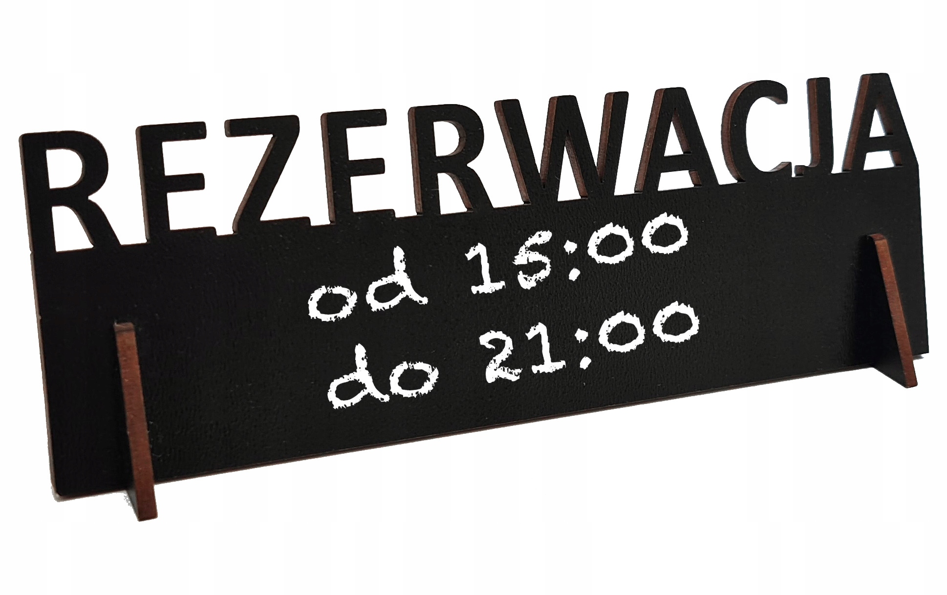 REZERWACJA TABLICZKA KREDOWA STOJAK NA STOLIK DO PISANIA