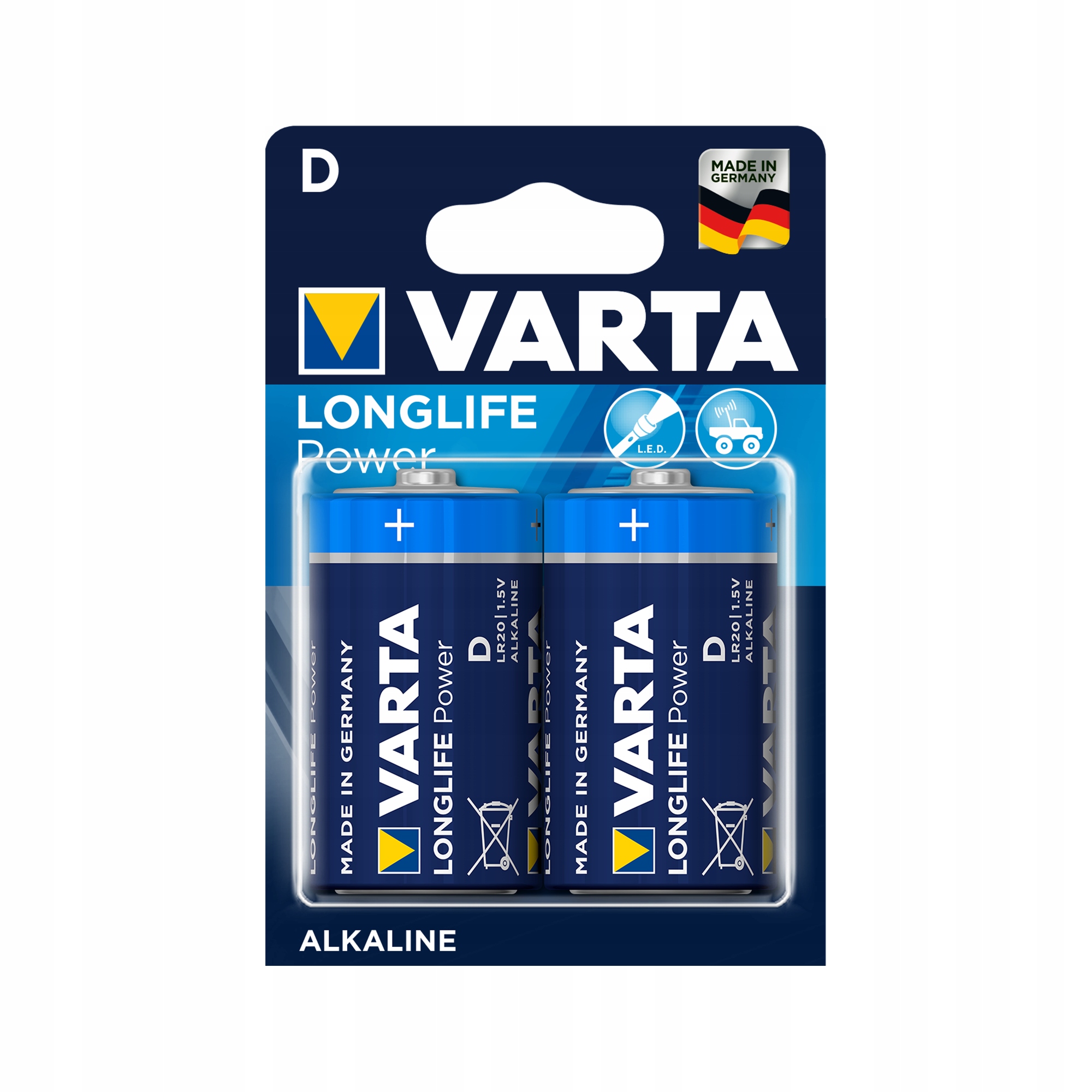 Alkalická batéria VARTA LR20 LONGLIFE 2ks/bl.