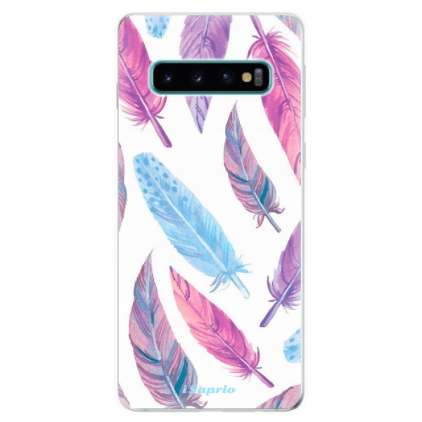Silikonowe etui iSaprio Feather Pattern 10 do Samsung Galaxy S10