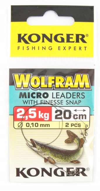 

Przypon wolframowy Konger Mikro F 20cm 2,5kg -2szt