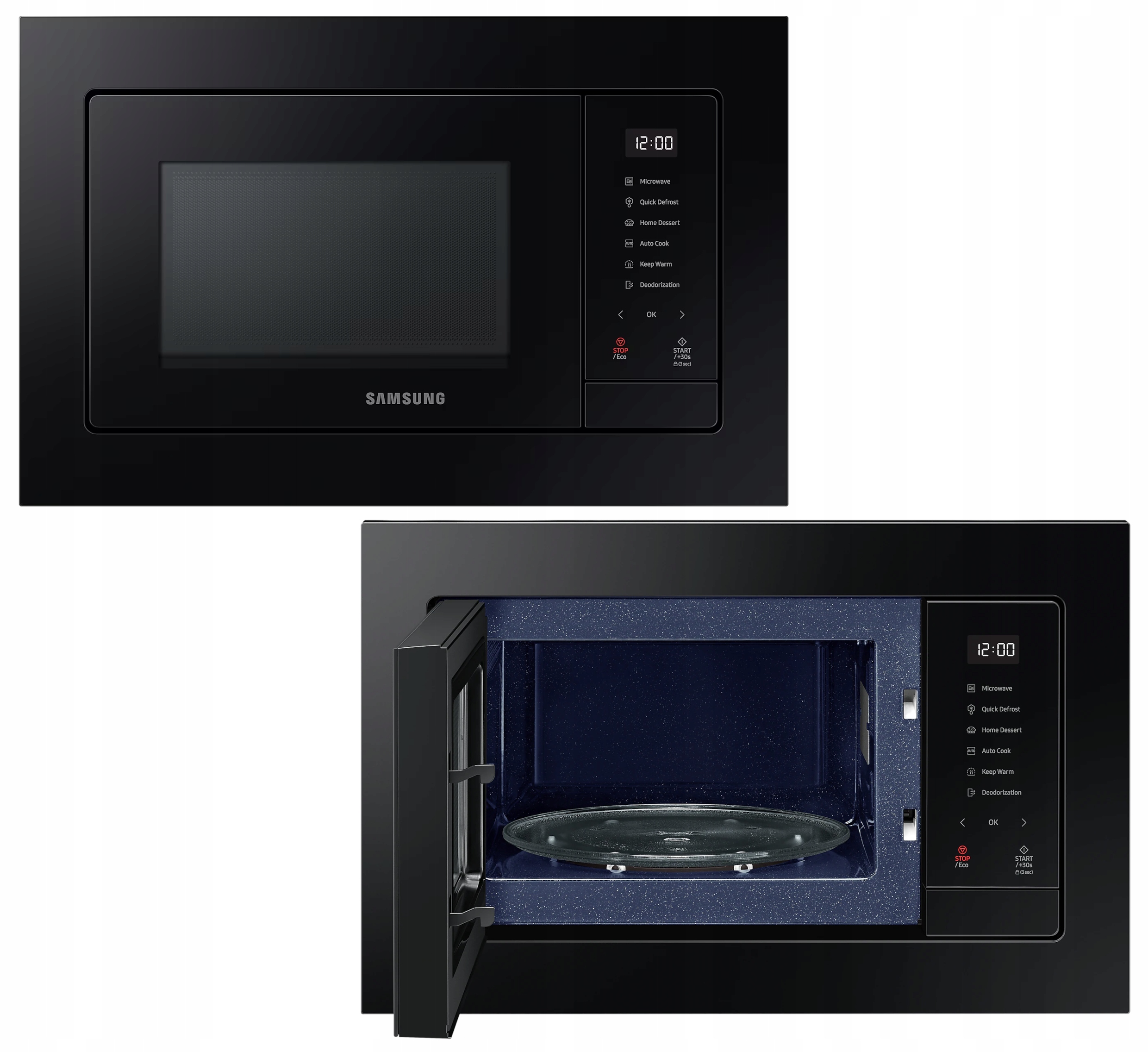 Kuchenka Mikrofalowa Samsung MS23A7318AK 800W Pojemność 23L Do Zabudowy