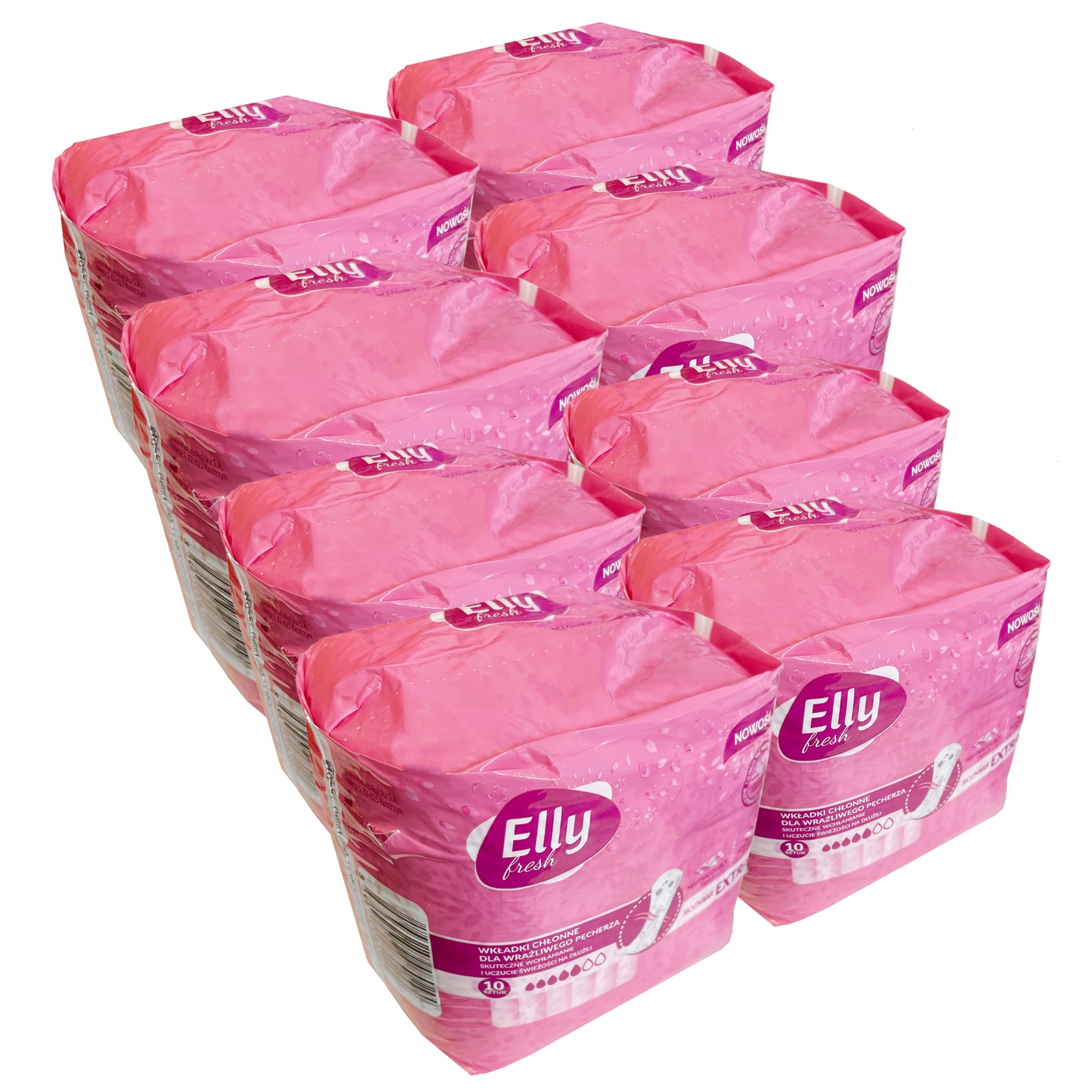 Wkładki Chłonne Extra Elly Fresh 80SZT Dla Wrażliwego Pęcherza Innowacyjne