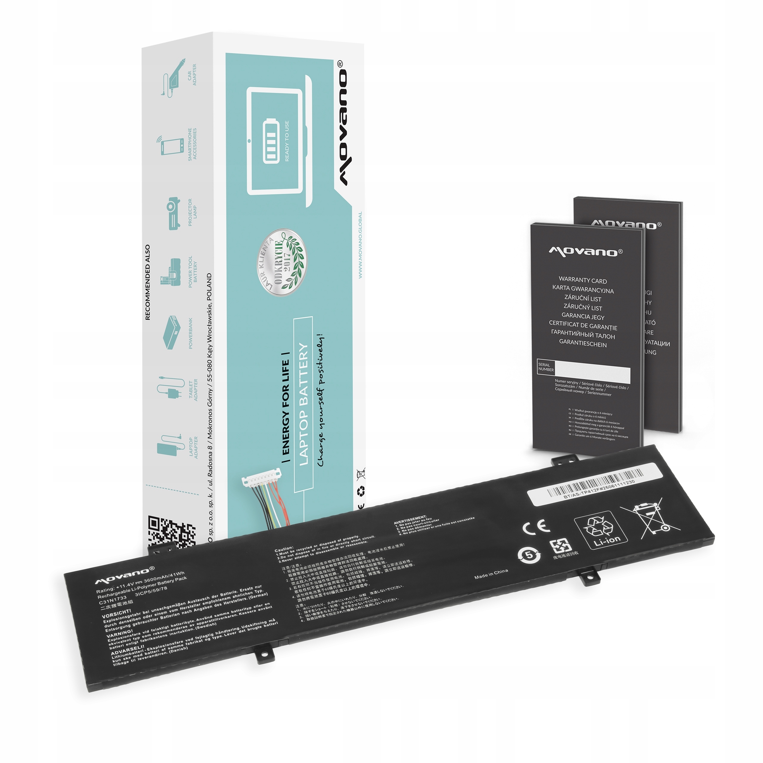 Bateria C31N1733 do Asus VivoBook Flip TP412FA, TP412UA