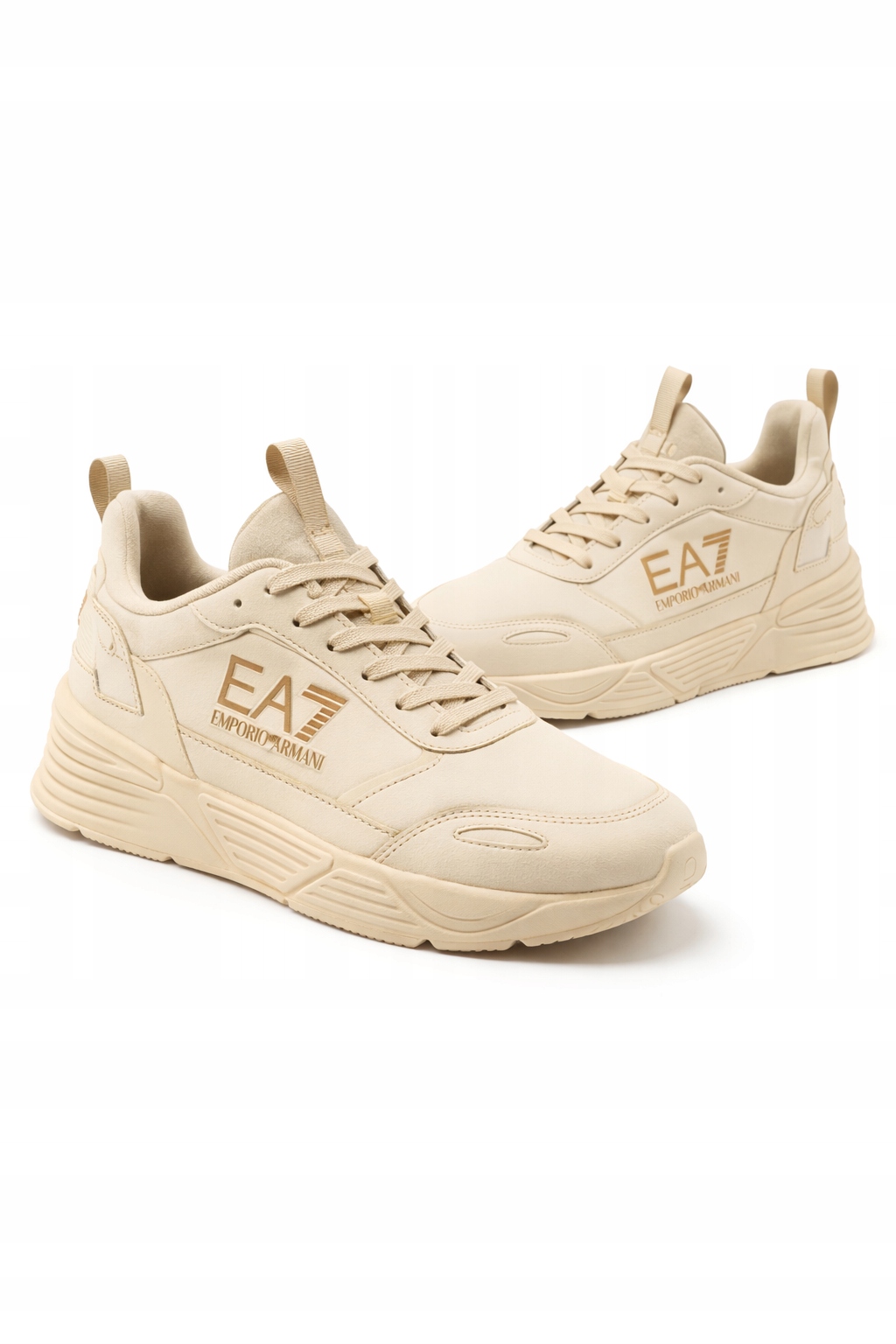 Emporio Armani Béžové Pánské Sportovní Boty S Logem EA7 40 I4C