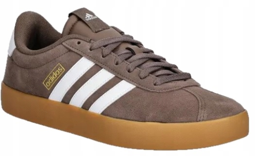 38 Buty Adidas VL Court JP7536 brązowe sneakersy nubukowe