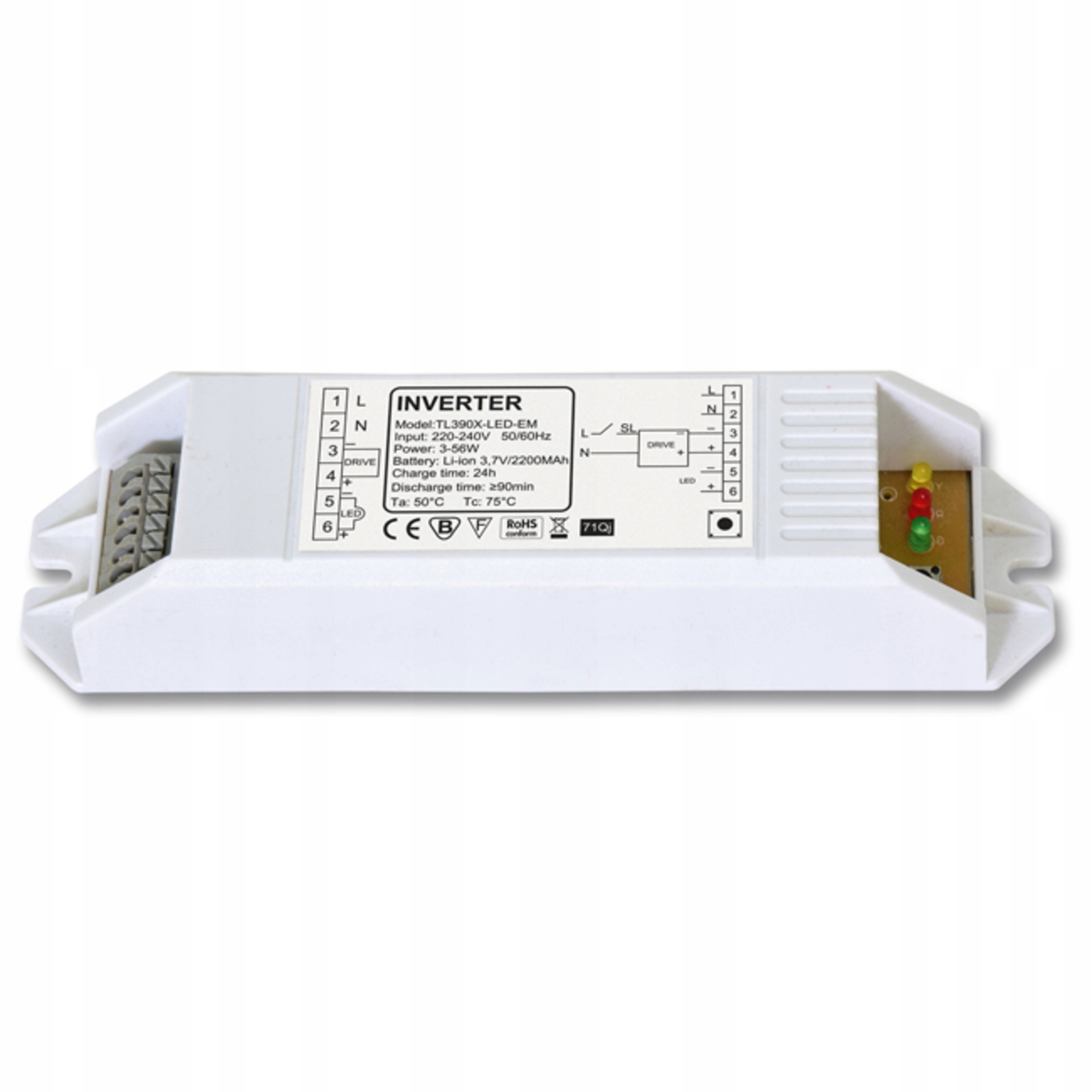 Nouzový modul Ecolite TL390X-LED-EM 220-240V pro Led 3-56W