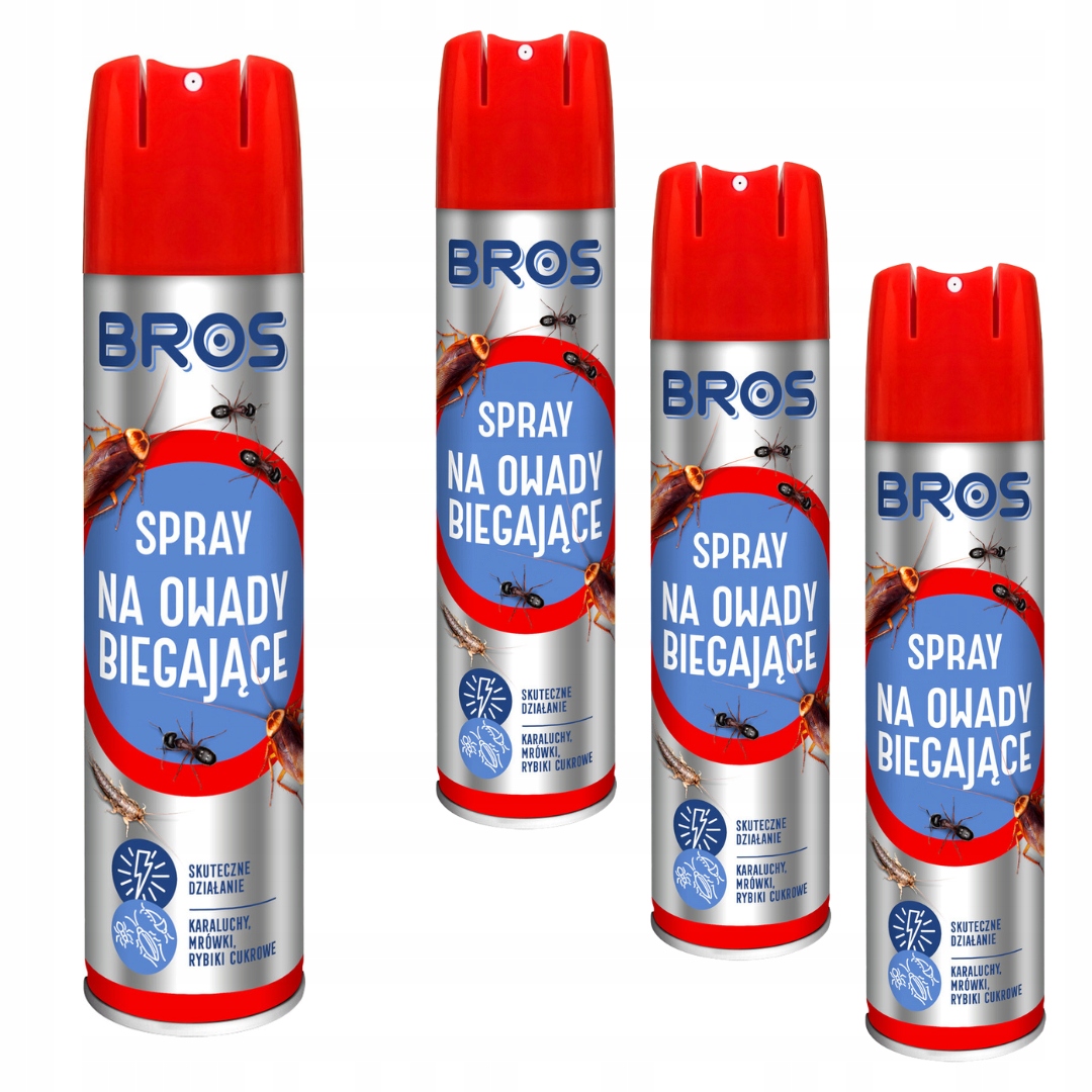 Spray na owady biegające karaluchy Bros 300 ml x 4