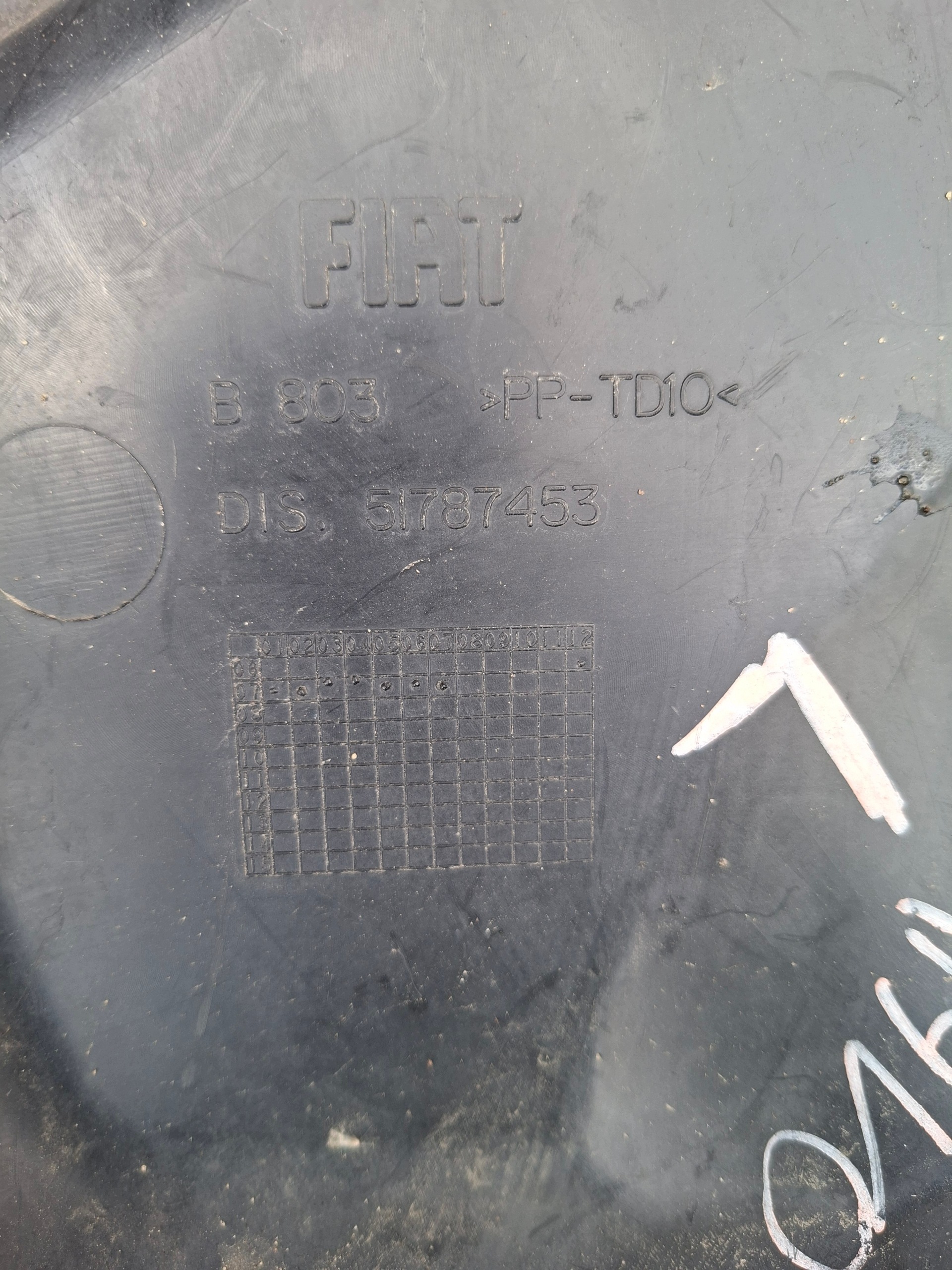 motorabdeckung links FIAT BRAVO II 51787453