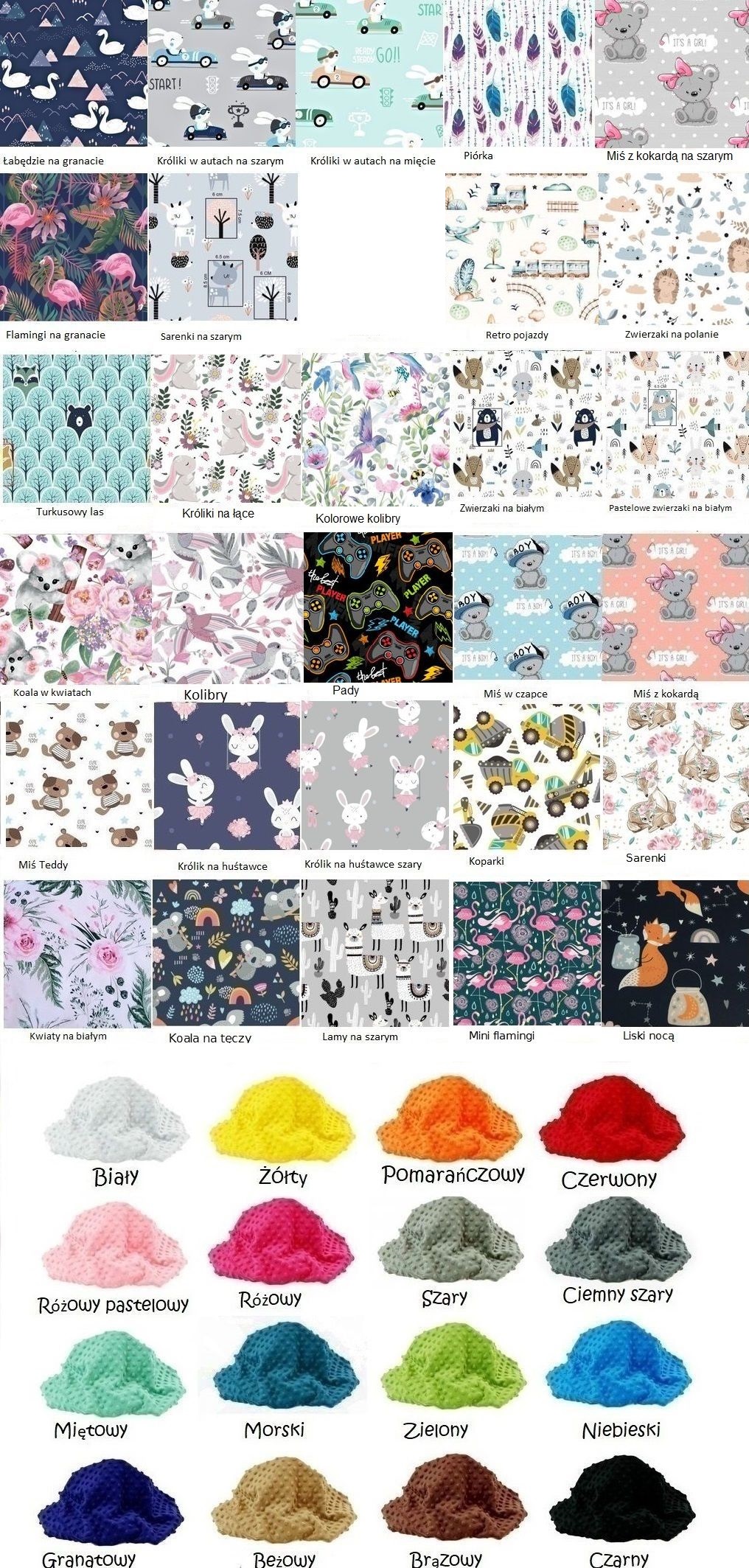 PODUSZKA MINKY BAWEŁNA DWUSTRONNA 35x40cm Marka Alan