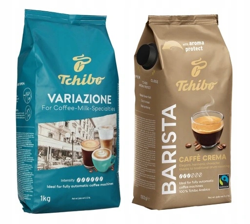 Levně Tchibo Variazione 1 kg Barista Crema 1 kg Káva Zrnková sada