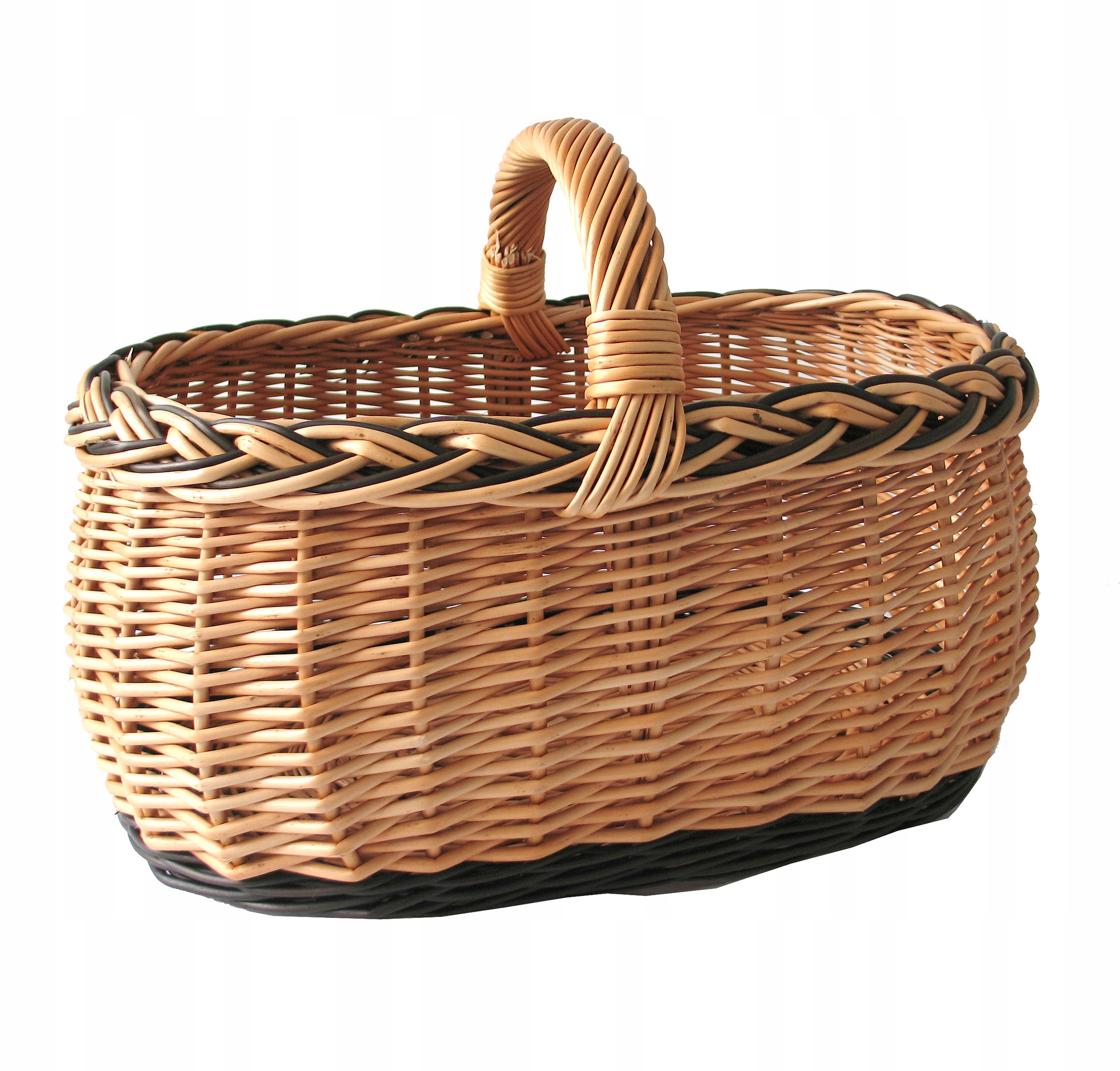 Velký Proutěný Nákupní Košík Košík, Houby, Dárek, Přírodní, Piknik