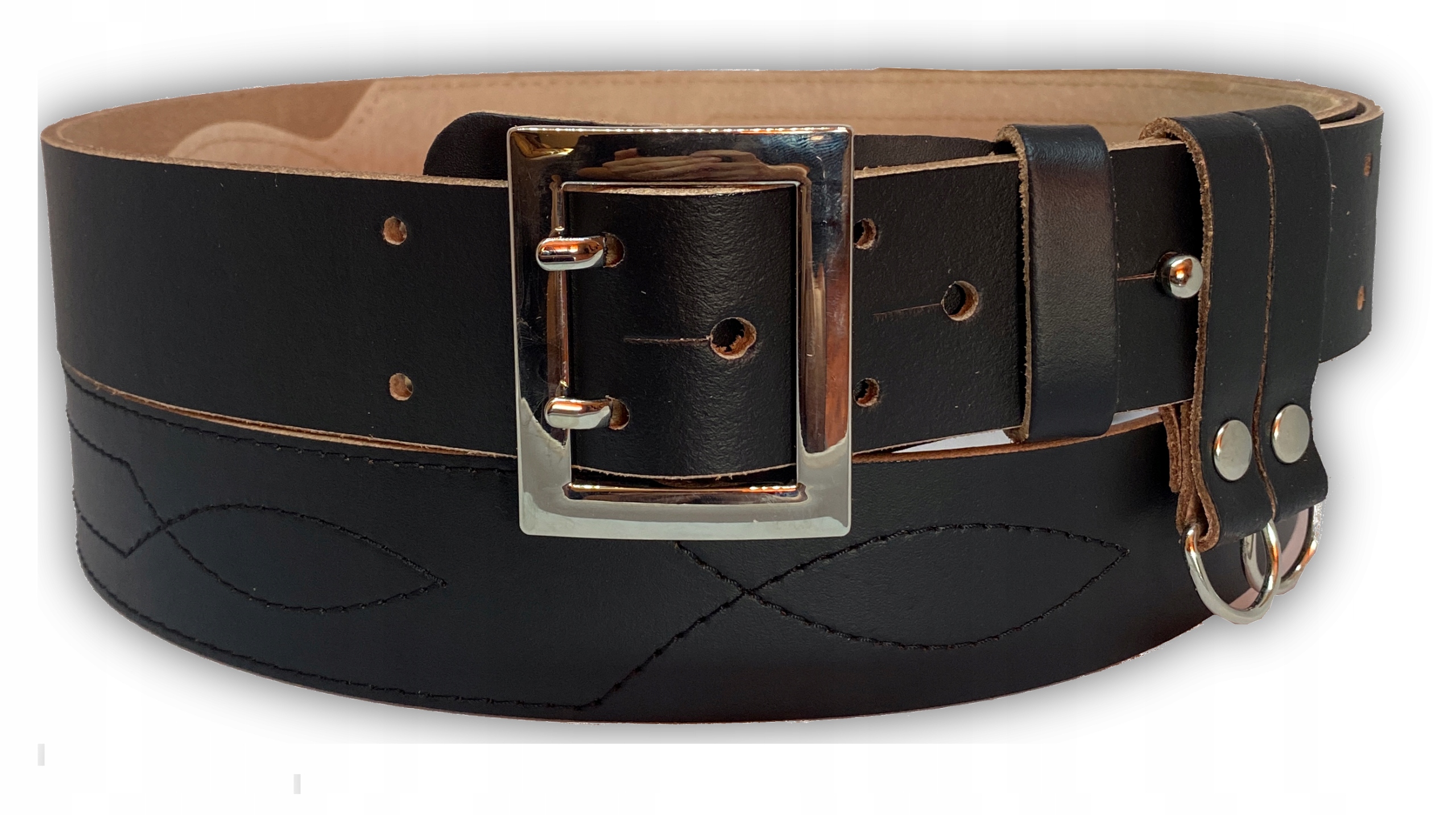 Pas Wojskowy Oficerski Pasek Skórzany POLSKI 2 Kolekcja MORO