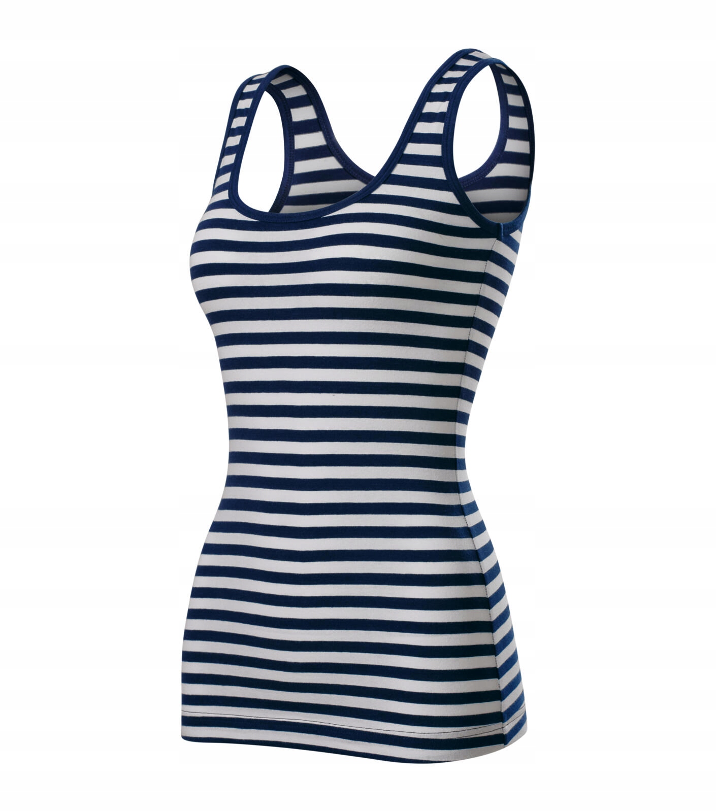 

Top damski w paski Malfini Sailor biały-granat L