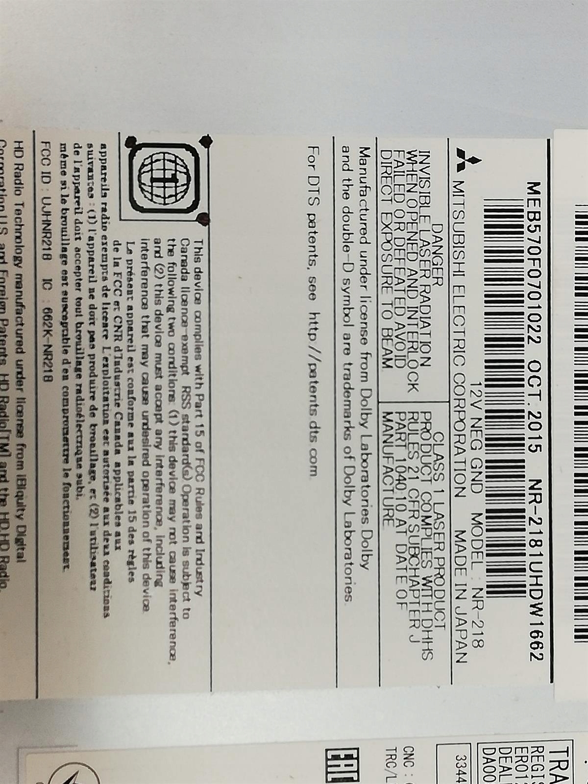 Nawigacja Radio Mercedes GLS X166 ORGINAŁ 15-19 R Numer katalogowy części A1669003719