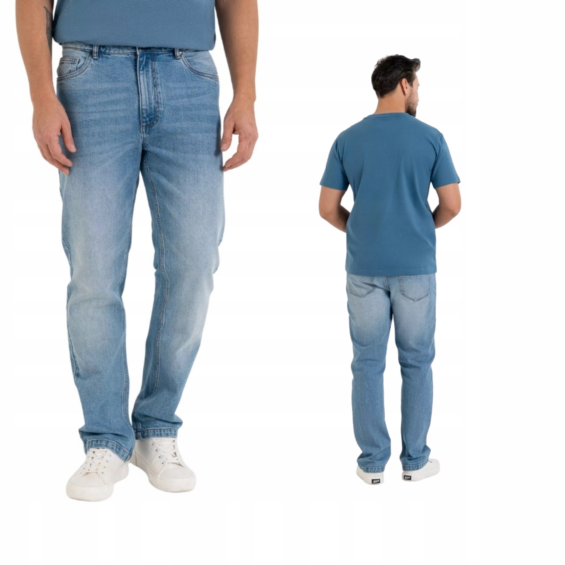 Męskie Jeansy Klasyczne Spodnie Na Co Dzień Moraj 34