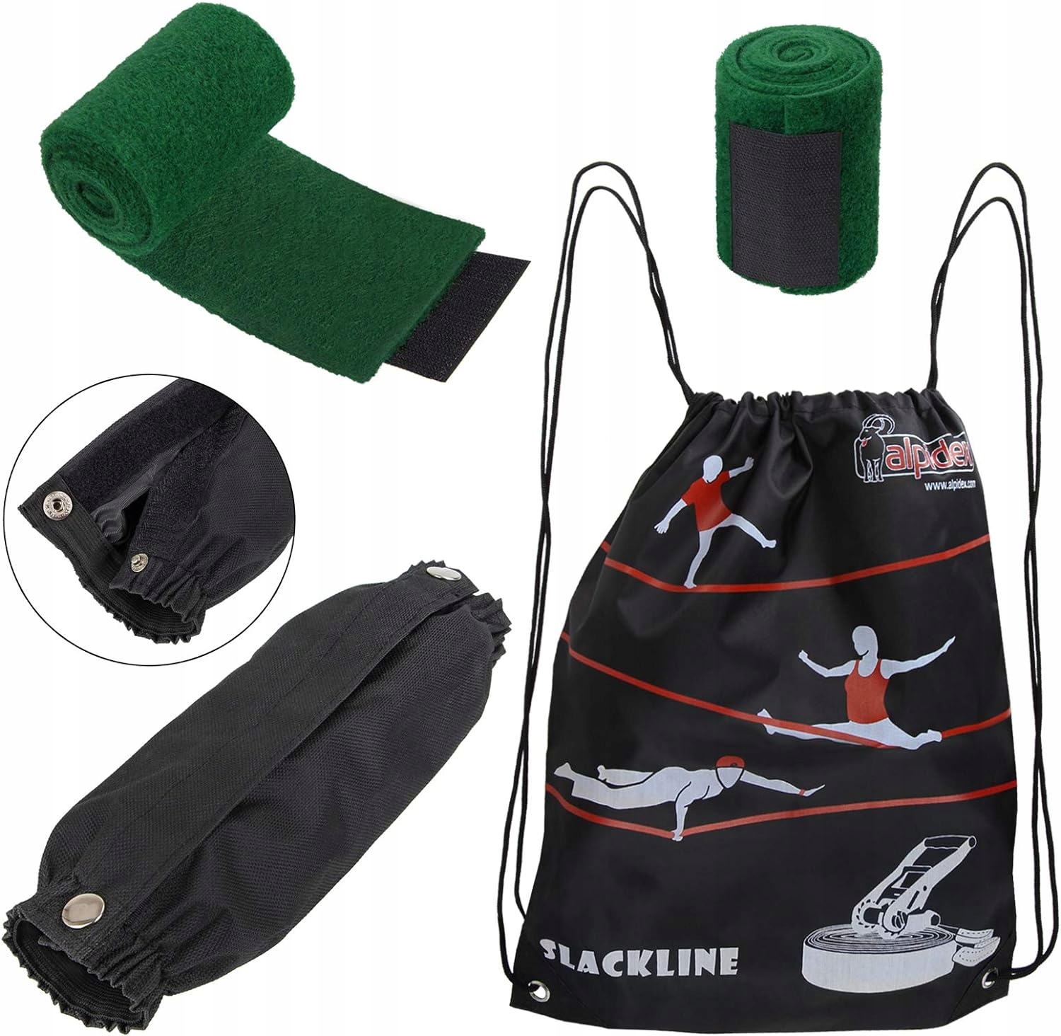 ZESTAW DO CHODZENIA PO LINIE SLACKLINE DO ZAWIESZENIA NA DRZEWIE DO OGRODU Marka Inna marka