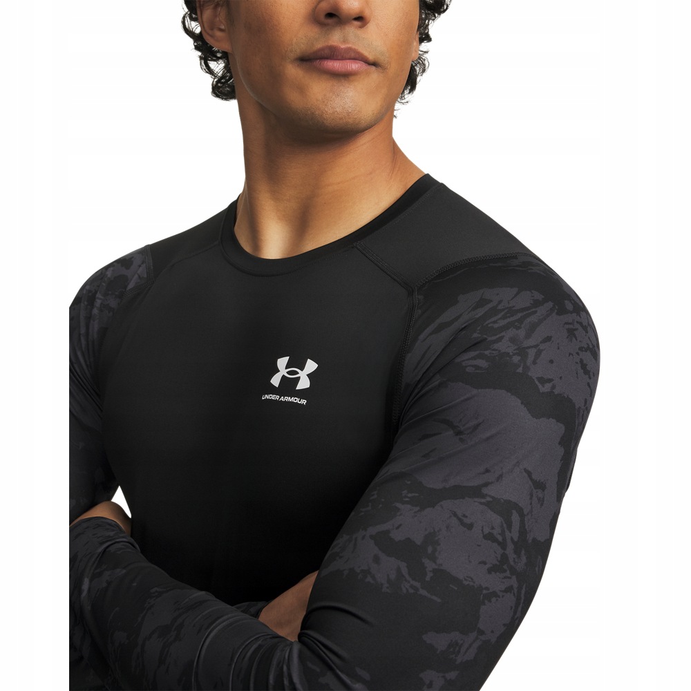 Tričko Kompresní Pánské Heatgear Colorblock Černé Lg Under Armour AW26
